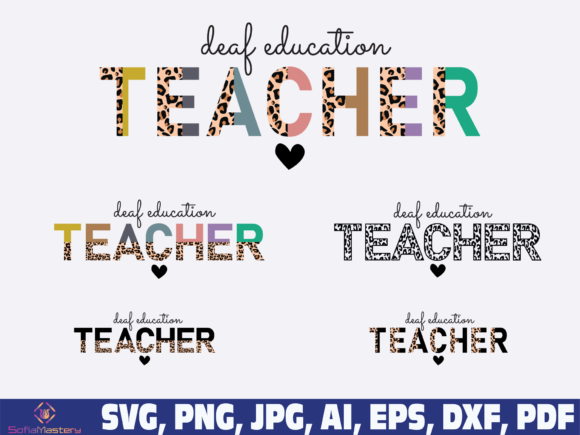 Deaf Education Teacher Graphics for Crafts