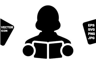 Graphics for Crafters: Information Icon Vector Female Person