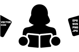 Professor Icon Vector Female Student Graphics