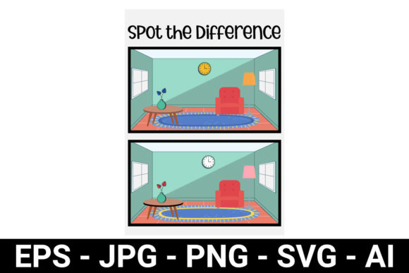 Spot the Difference Graphics for Prek