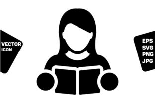 Student Icon Vector Female Person Avatar