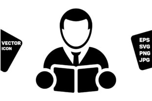 Student Icon Vector Male Person Avatar Graphics
