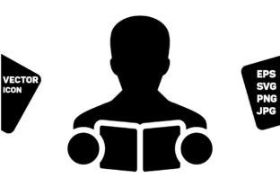 Teacher Icon Vector Male Student Person Graphics