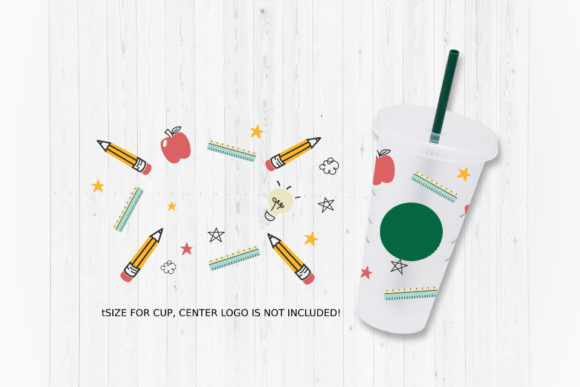 Teacher Love Education Venti Cold Cup Graphics
