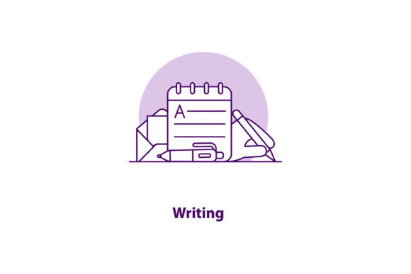Writing UI Concept Icon for Modern Design