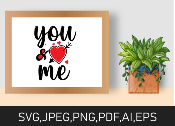 You and Me Valentine Day Design